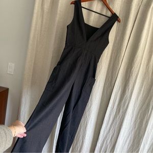 Club Monaco Wool Square Neck Jumpsuit